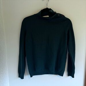 Sezane sweater with shoulder button detailing